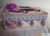 精致生活新選擇 帶珠蕾絲布藝紙巾盒，家居收納的點睛之筆